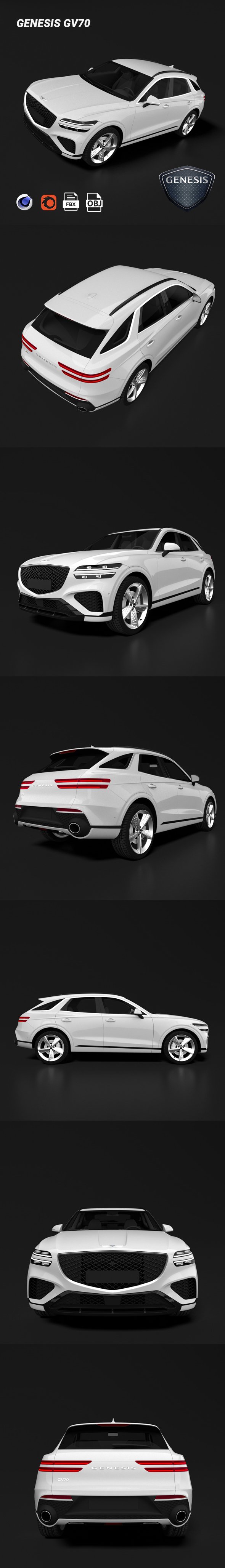 Genesis GV70 - 3DOcean Item for Sale