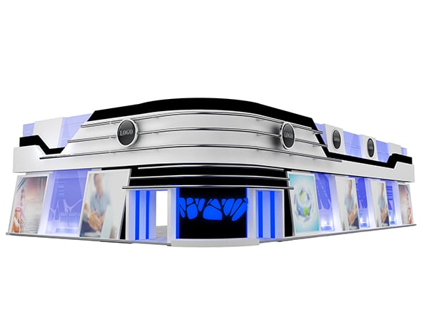 Exterior Design Tent Exhibition Stand a540a - 3DOcean Item for Sale