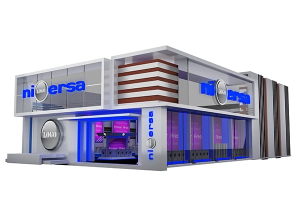 Exterior Design Tent Exhibition Stand a540b - 3DOcean Item for Sale