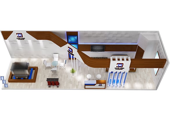 Booth Exhibition Stand a548a - 3DOcean Item for Sale