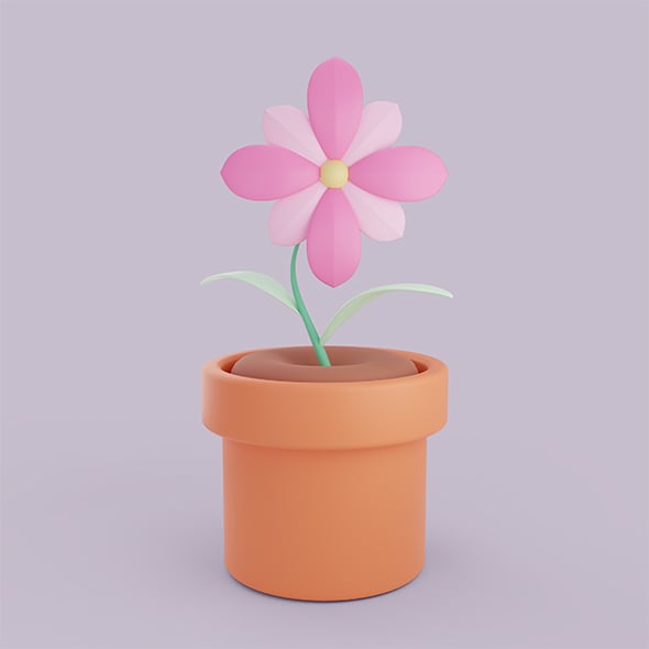 Flower Pot - 3DOcean Item for Sale