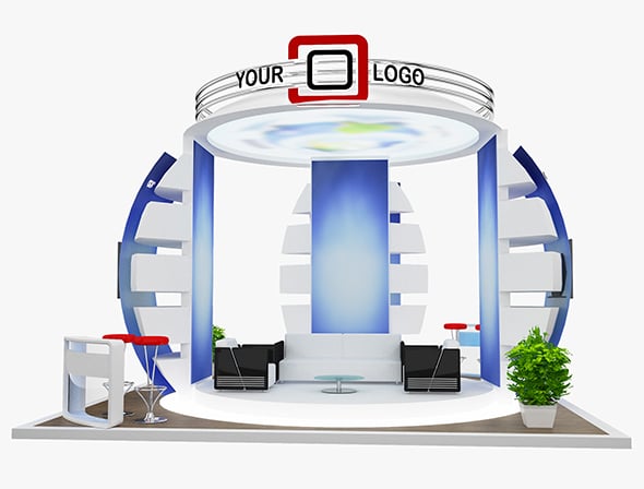 Booth Exhibition Stand a568a - 3DOcean Item for Sale