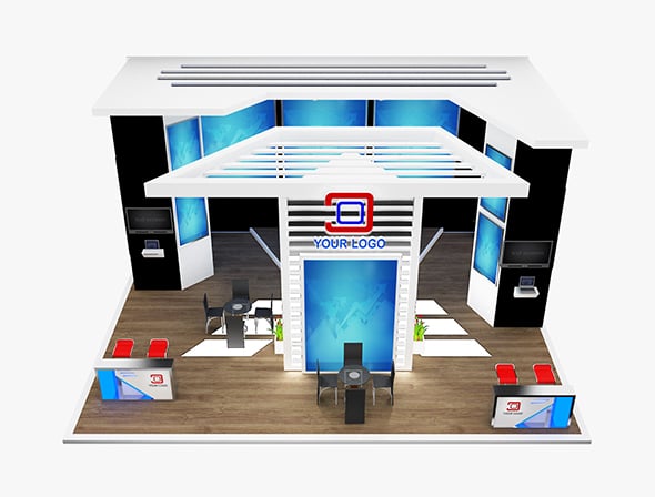 Booth Exhibition Stand a569a - 3DOcean Item for Sale
