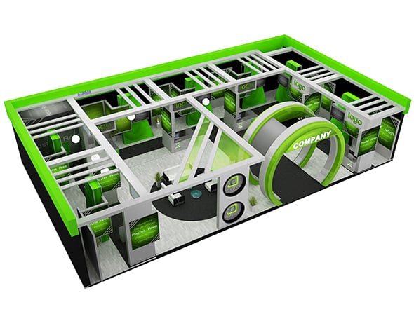 Booth Exhibition Stand a571a - 3DOcean Item for Sale