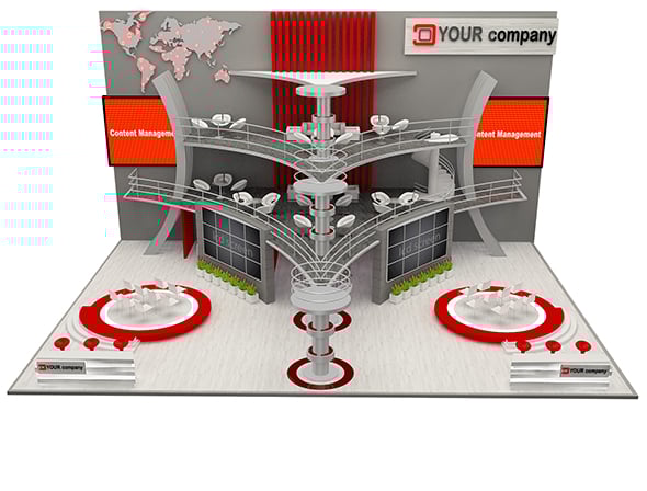 Booth Exhibition Stand a573c - 3DOcean Item for Sale