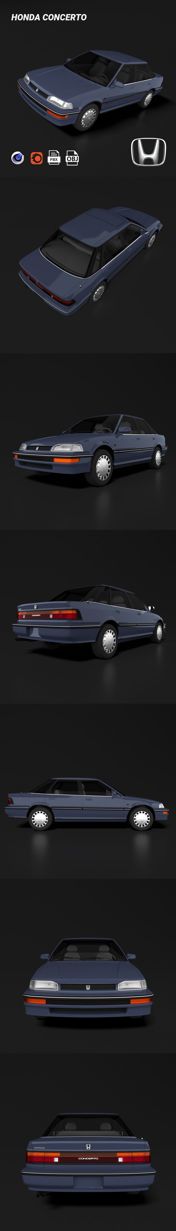Honda Concerto - 3DOcean Item for Sale