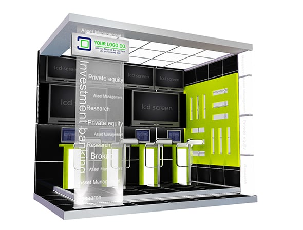 Booth Exhibition Stand a577 - 3DOcean Item for Sale