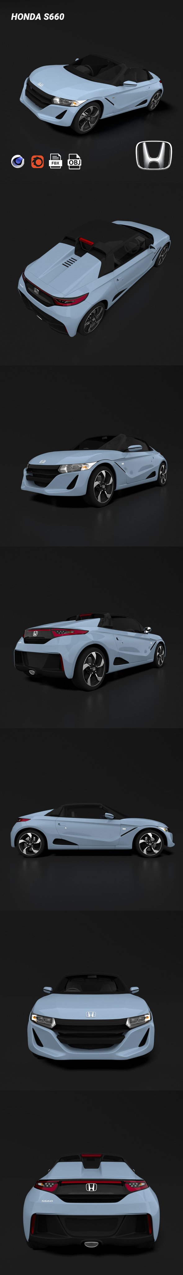 Honda S660 - 3DOcean Item for Sale