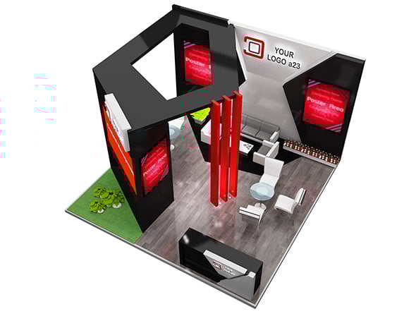 Booth Exhibition Stand a579c - 3DOcean Item for Sale