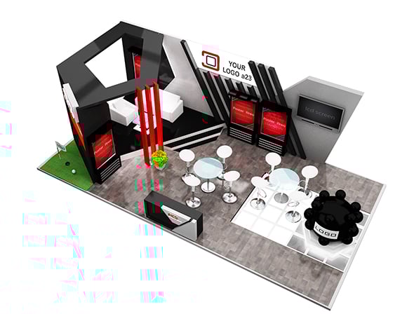 Booth Exhibition Stand a579e - 3DOcean Item for Sale