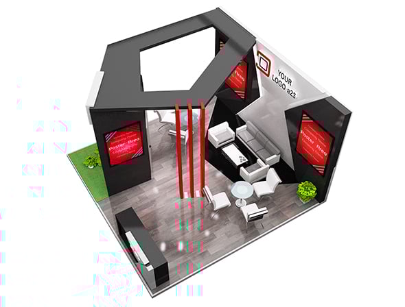 Booth Exhibition Stand a579g - 3DOcean Item for Sale