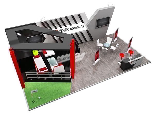 Booth Exhibition Stand a579h - 3DOcean Item for Sale