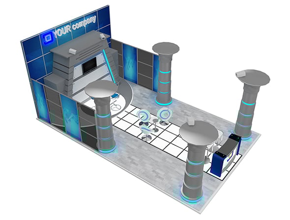 Booth Exhibition Stand a589a - 3DOcean Item for Sale