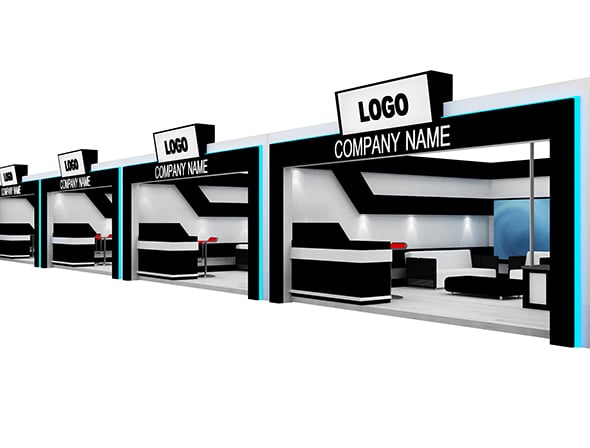 Booth Exhibition Stand a594b - 3DOcean Item for Sale