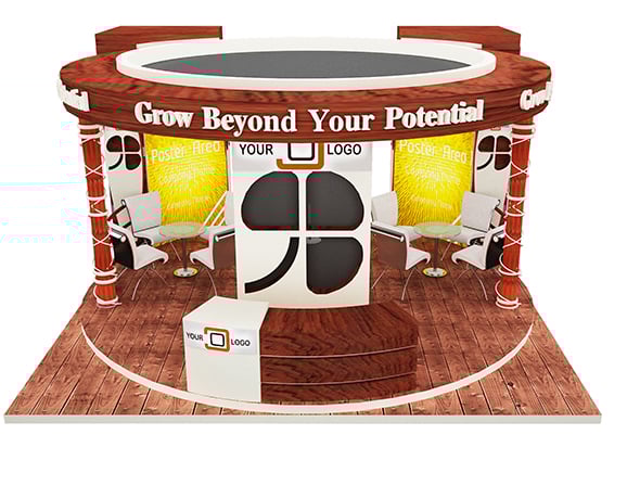 Booth Exhibition Stand a596a - 3DOcean Item for Sale