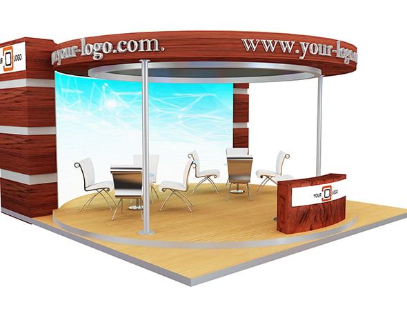 Booth Exhibition Stand a596c - 3DOcean Item for Sale