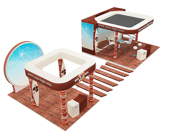 Booth Exhibition Stand a596d - 3DOcean Item for Sale