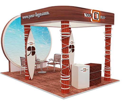 Booth Exhibition Stand a596e - 3DOcean Item for Sale