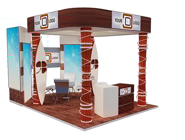 Booth Exhibition Stand a596g - 3DOcean Item for Sale
