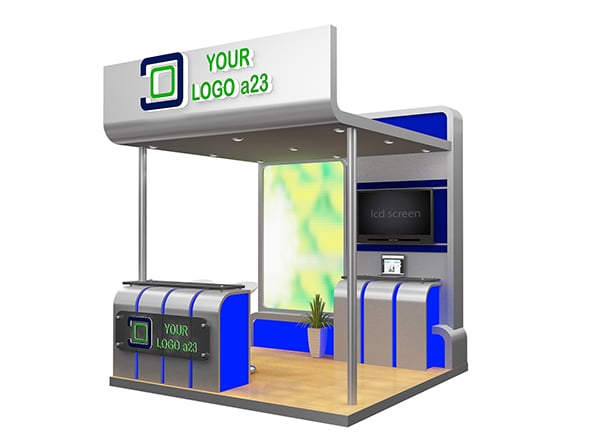 Booth Exhibition Stand a599c - 3DOcean Item for Sale