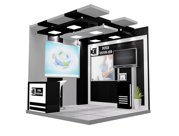 Booth Exhibition Stand a599e - 3DOcean Item for Sale