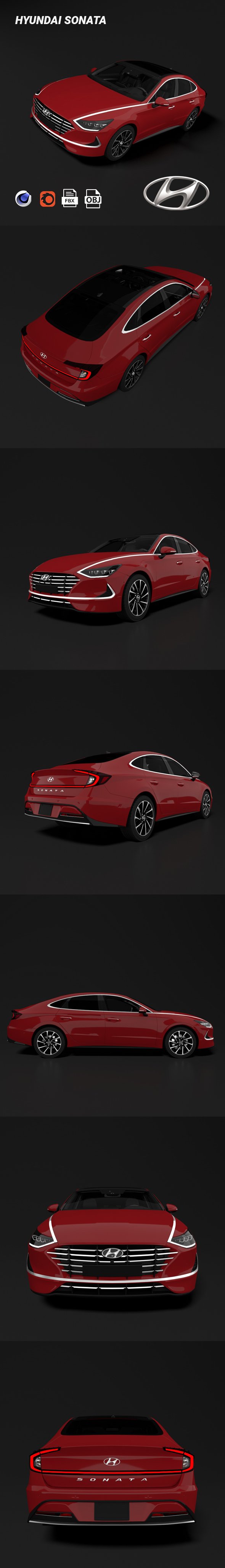 Hyundai Sonata - 3DOcean Item for Sale