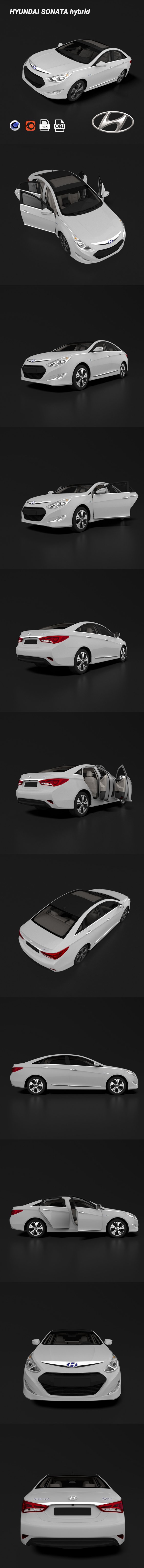 Hyundai Sonata hybrid - 3DOcean Item for Sale