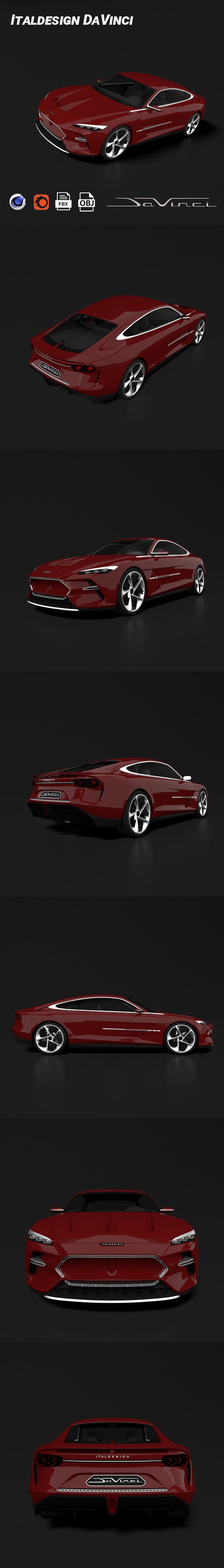 Italdesign DaVinci - 3DOcean Item for Sale