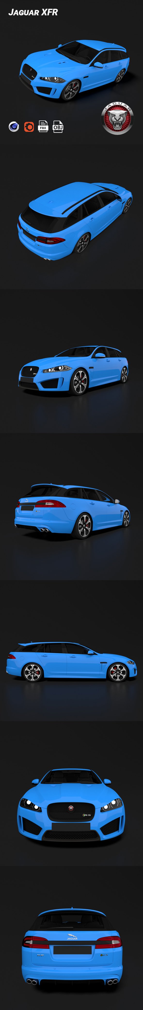 Jaguar XFR-S Sportbrake - 3DOcean Item for Sale