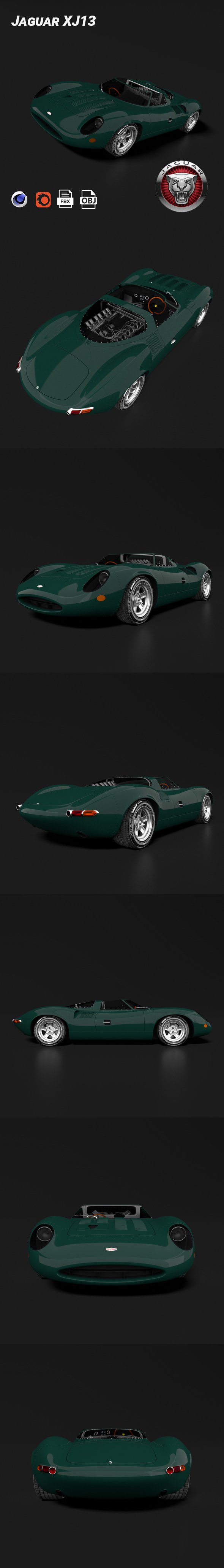 Jaguar XJ13 - 3DOcean Item for Sale