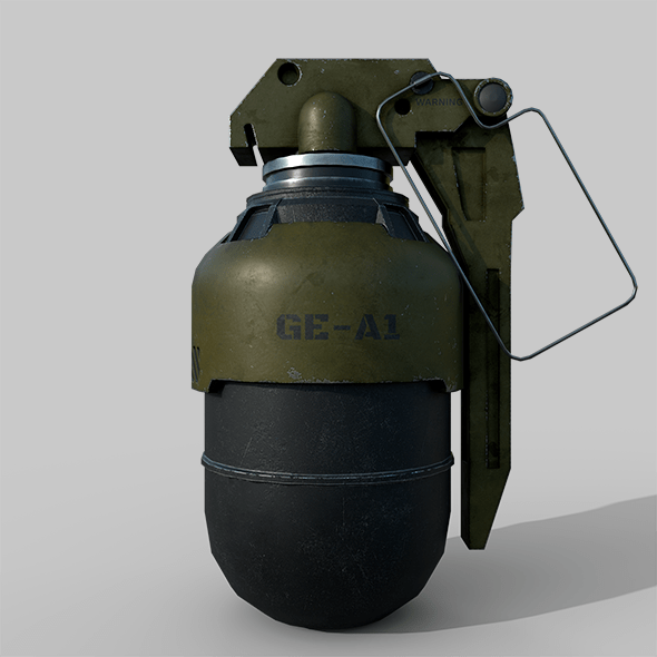 Futuristic grenade concept - 3DOcean Item for Sale