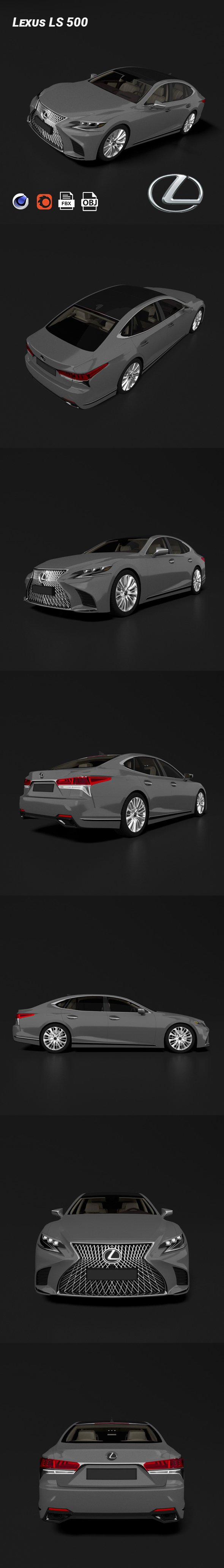 Lexus LS 500 - 3DOcean Item for Sale