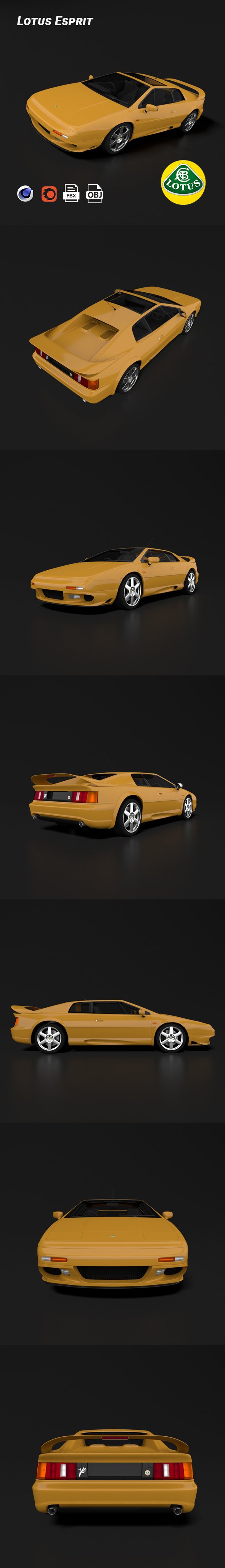 Lotus Esprit - 3DOcean Item for Sale