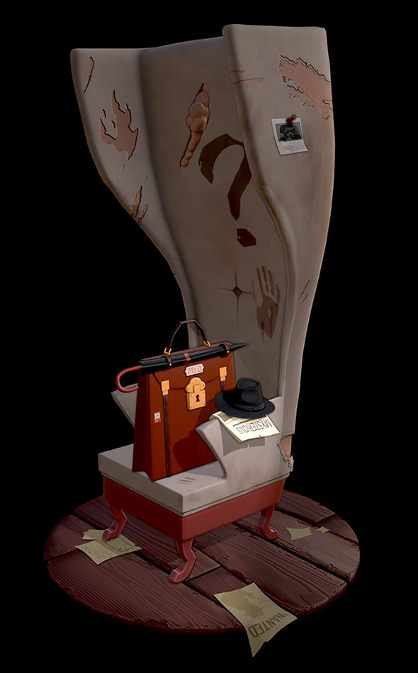 3D stylized armchair - 3DOcean Item for Sale