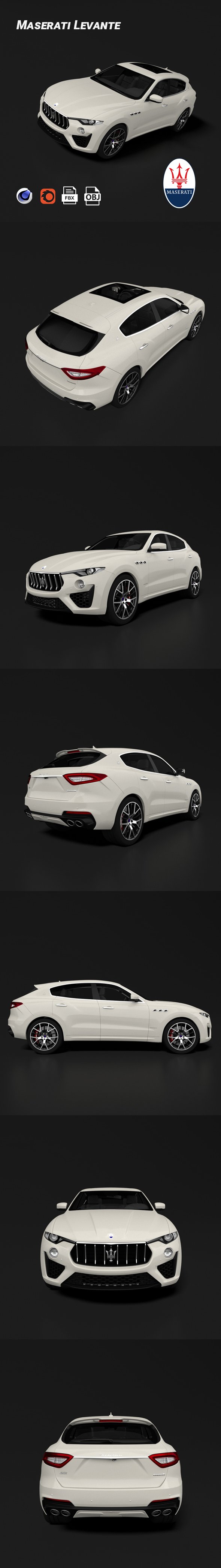 Maserati Levante GranSport - 3DOcean Item for Sale