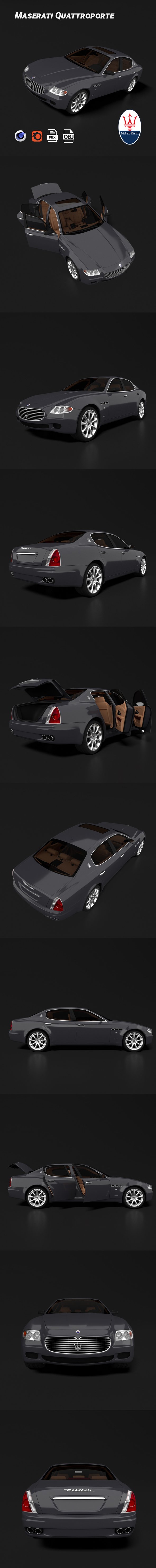 Maserati Quattroporte - 3DOcean Item for Sale