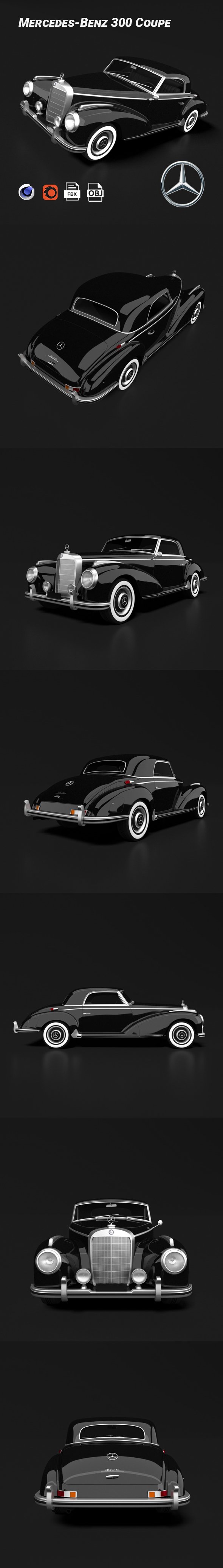 Mercedes-Benz 300 W188 - 3DOcean Item for Sale