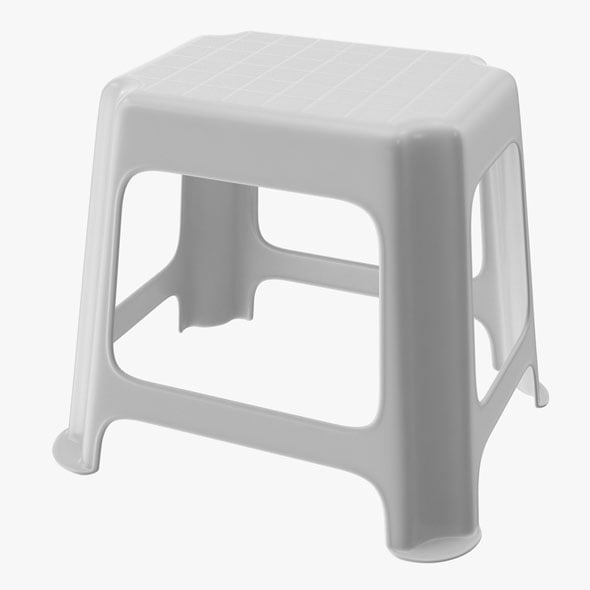 Plastic Stool - 3DOcean Item for Sale