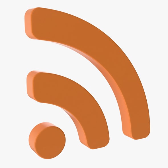 Rss Symbol - 3DOcean Item for Sale