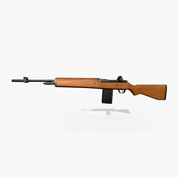 M14 Gun Model - 3DOcean Item for Sale