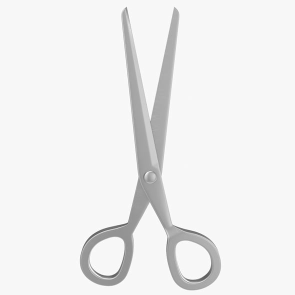 Chrome Scissors - 3DOcean Item for Sale