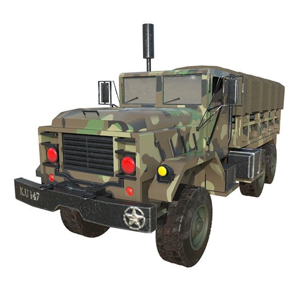 Army Truck - 3DOcean Item for Sale