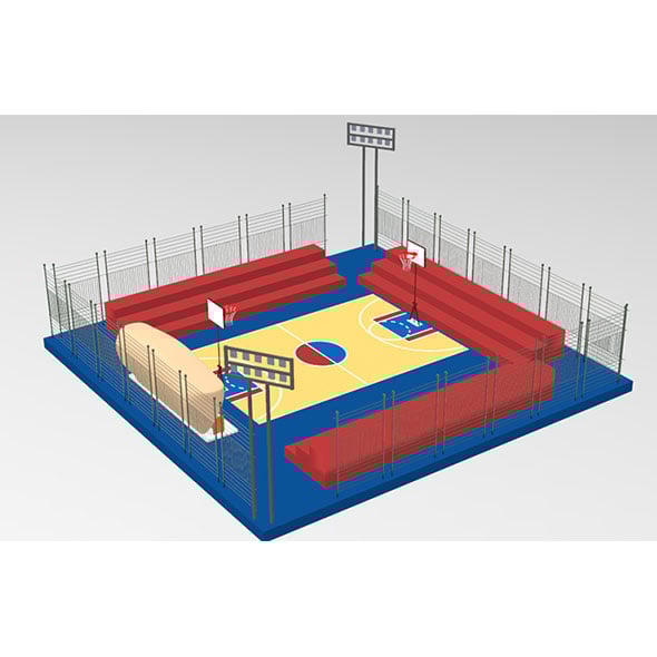 Basketball Court Arena - 3DOcean Item for Sale