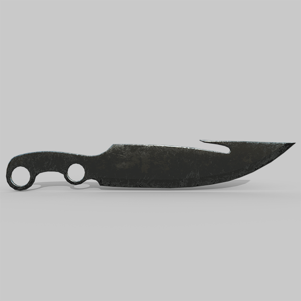 Hunter's knife - 3DOcean Item for Sale