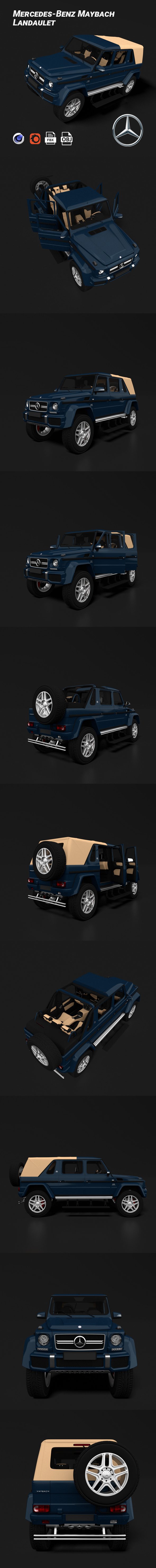 Mercedes-Benz Maybach Landaulet - 3DOcean Item for Sale