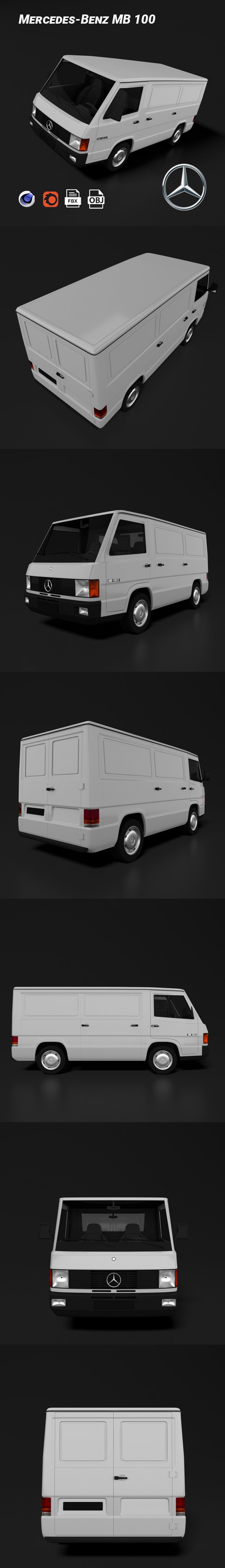 Mercedes-Benz MB 100 - 3DOcean Item for Sale