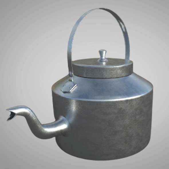 Kettle - Low Poly Model - 3DOcean Item for Sale