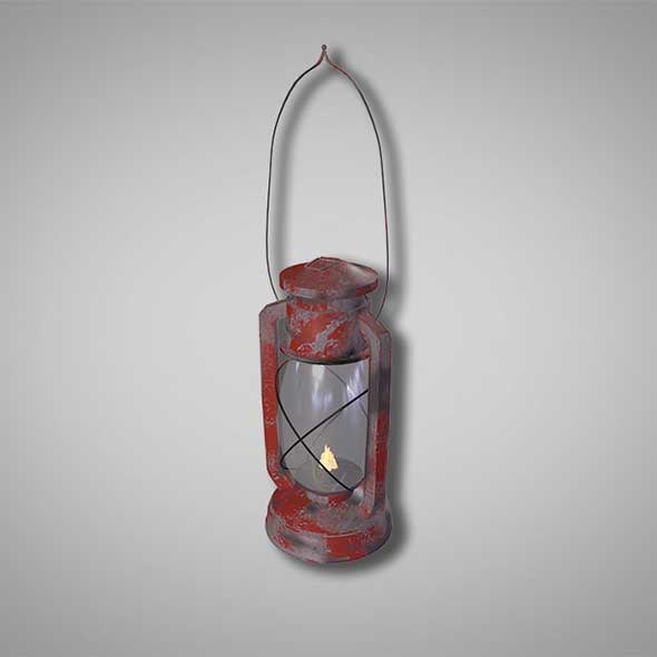Oil Lantern 3D Model - 3DOcean Item for Sale