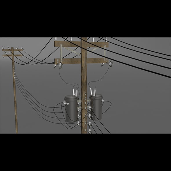 Utility Pole - 3DOcean Item for Sale