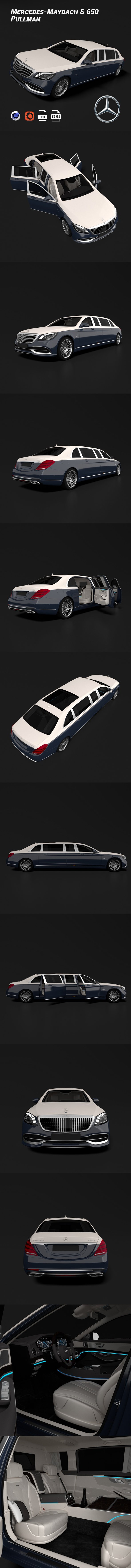 Mercedes-Maybach S 650 Pullman - 3DOcean Item for Sale
